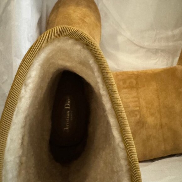 Christian Dior Granville Espadrille Boots Boots Suede Natural Beige EU 41 NIB - Picture 15 of 16